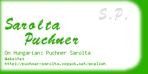 sarolta puchner business card